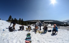 CHILL zona u skoku s výhledem na polety